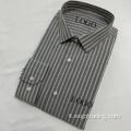 Camicia a maniche lunghe formale OEM in cvc a righe